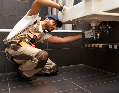 professional-male-plumber-in-uniform-is-repairing